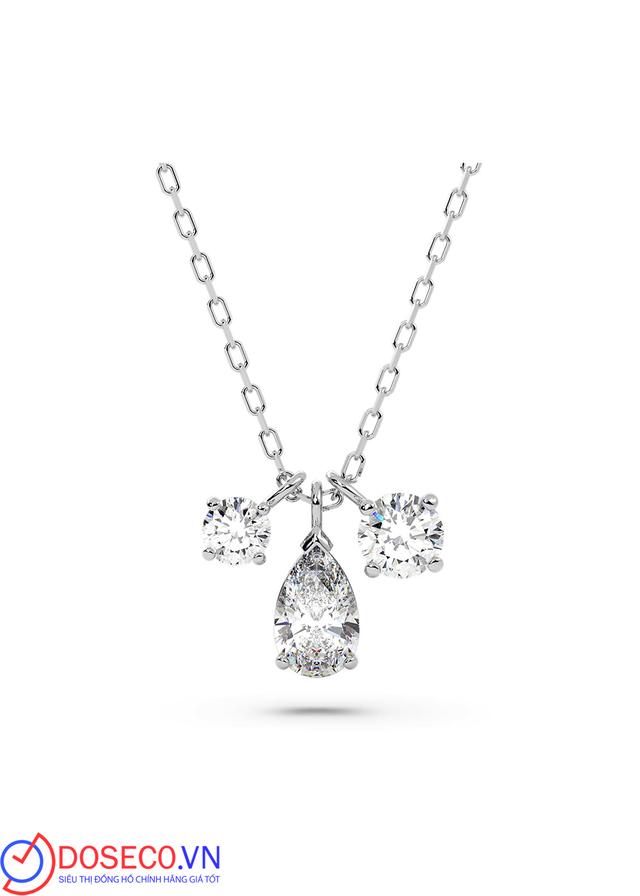 Dây chuyền Swarovski Attract cluster - Swarovski Attract pendant Mixed cuts, Cluster, White, Rhodium plated 5571077