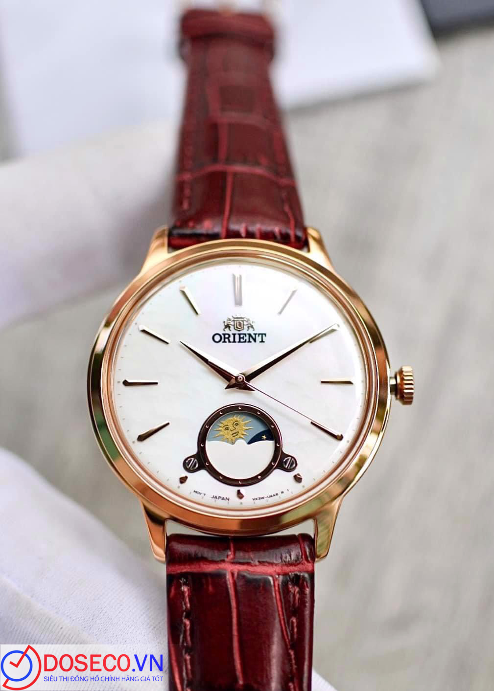 Orient Bambino Sun and Moon nữ RA-KB0002A10B