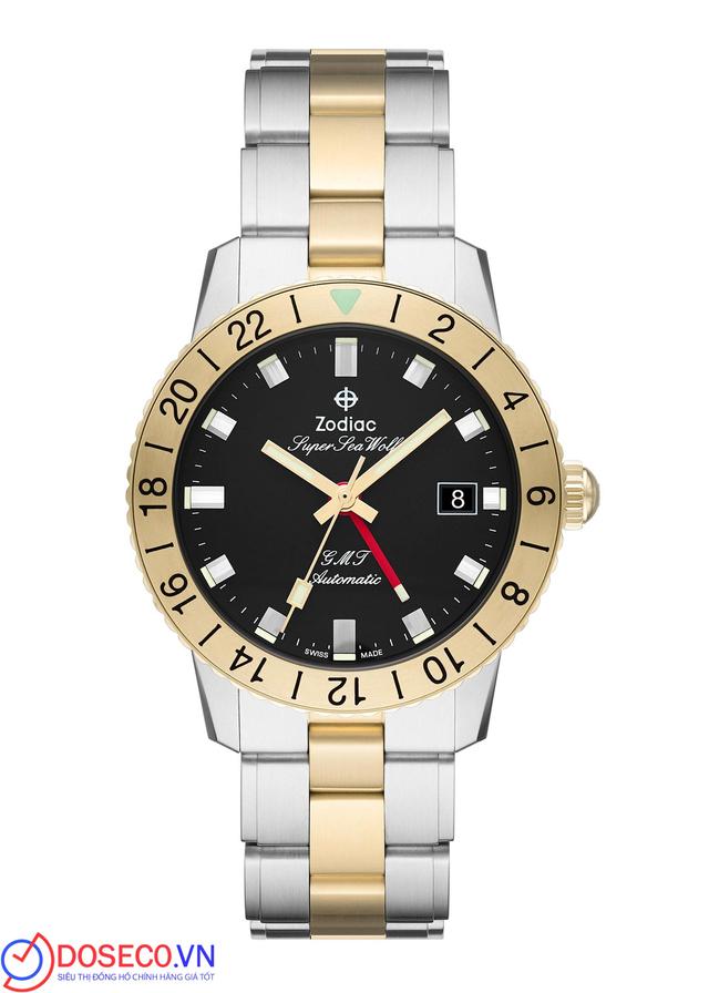 Zodiac Super Sea Wolf GMT Automatic Stainless Steel Watch ZO9406