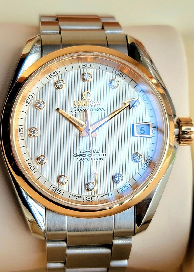 Omega Co-Axial Aqua Terra Diamond 8500 231.20.39.21.52.003 used