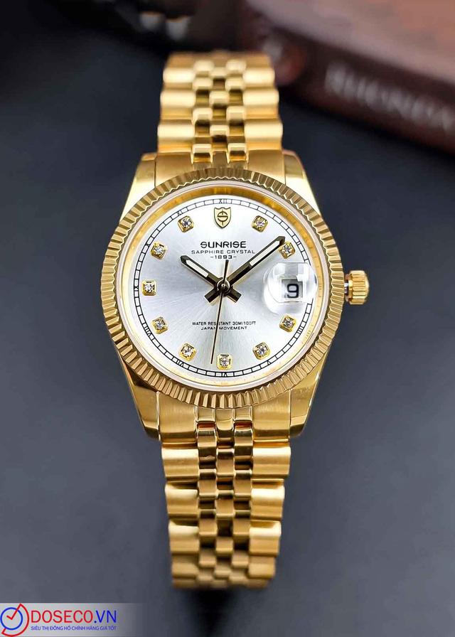 Sunrise 2255SA Sắt Gold Trắng Nữ