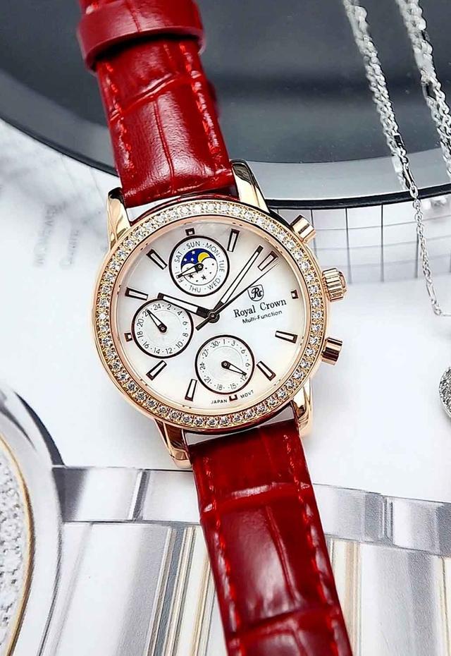 Royal Crown 6420 Dây da đỏ
