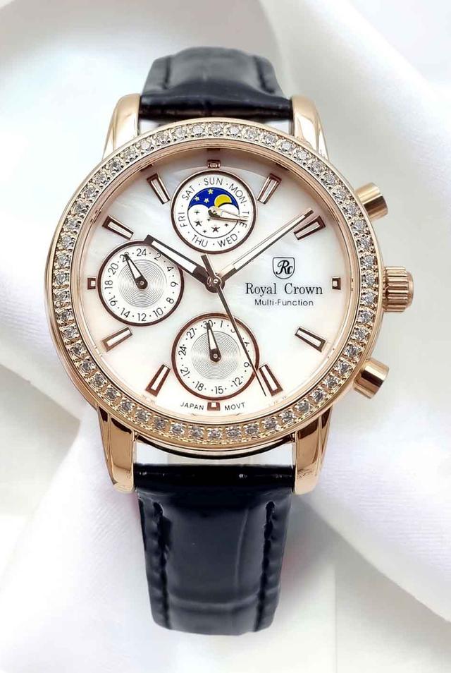 Royal Crown 6420 Dây da đen