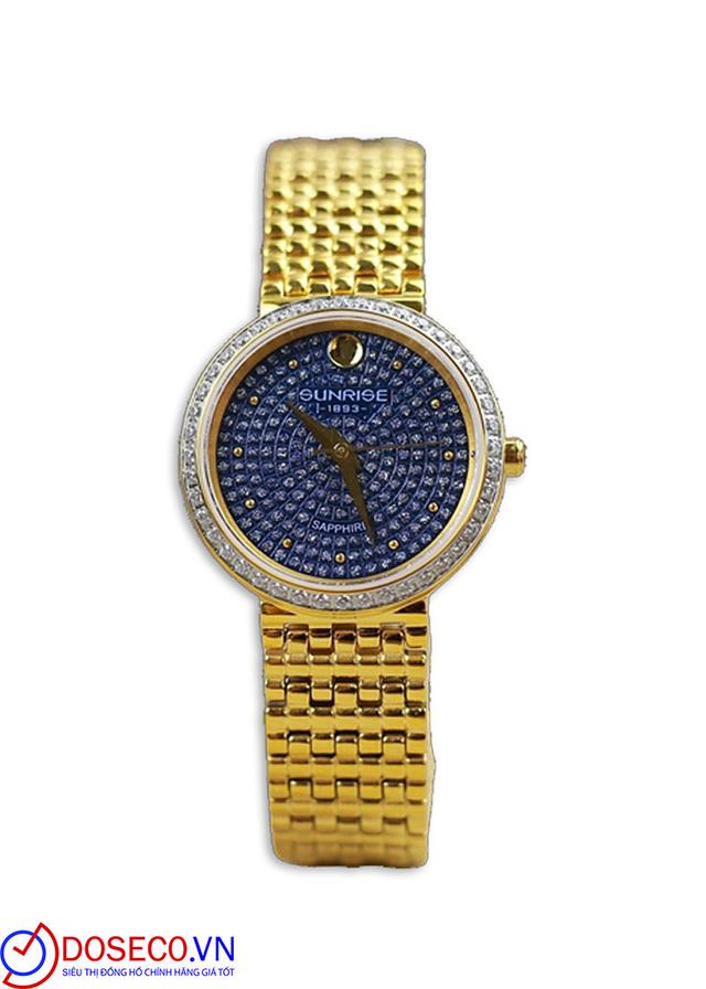 Sunrise 9807AA mặt đá Xanh dương, inox vàng