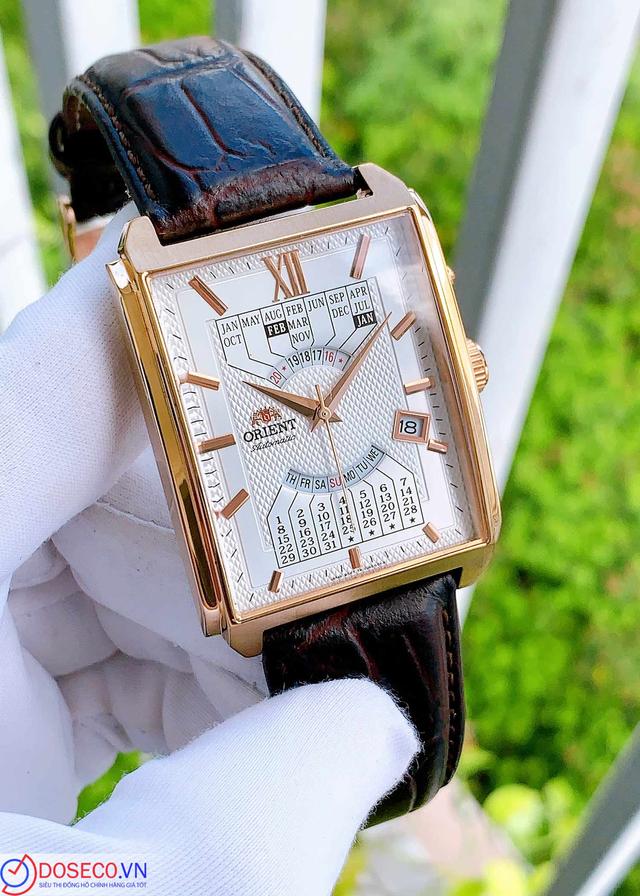 Orient lịch vạn niên vuông FEUAG001WH used