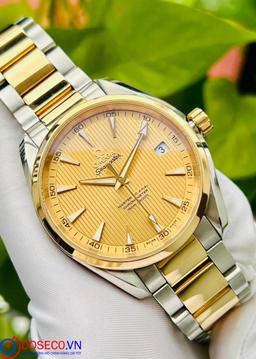 Omega Aqua Terra Master Co-Axial demi vàng khối 18k 231.20.42.21.08.001 (23120422108001) used