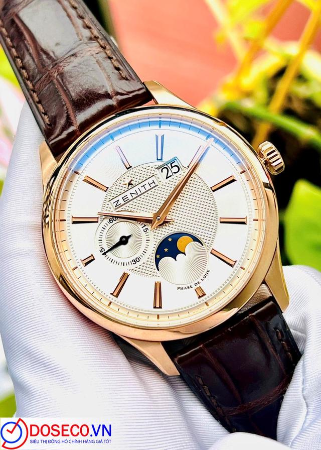 Zenith Captain Moonphase 18K Rose Gold 40mm 18.2140.691/02.C498 (182140691/02C498) used