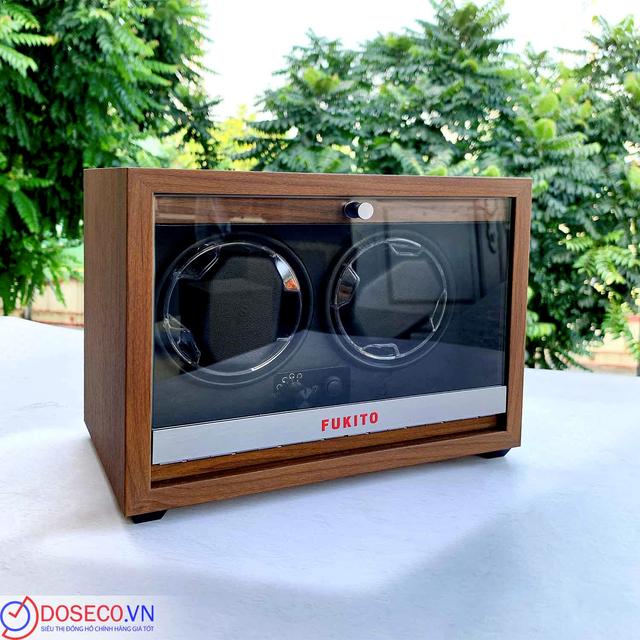 Hộp Xoay đồng hồ Fukito 2 xoay màu nâu HXF1ND2