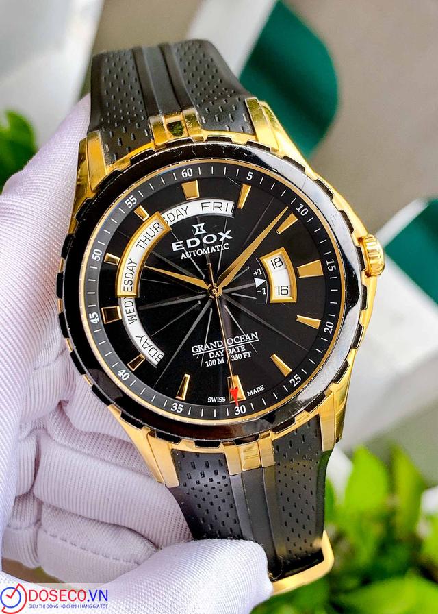 Edox Grand Ocean Black 83006 357JNC NID Used