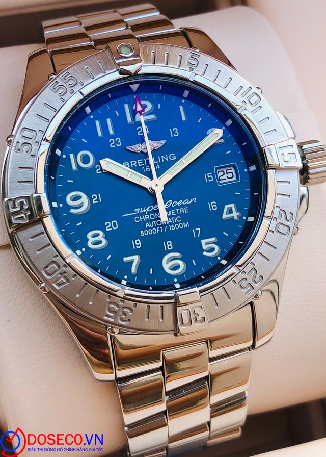 Breitling SuperOceon Chronometre Mặt Blue 42mm A17360 used