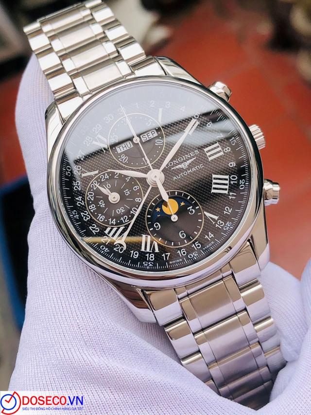 Longines Master Collection Automatic Chrono Steel Moonphase Mens Watch L2.773.4.51.6 (L27734516) USED