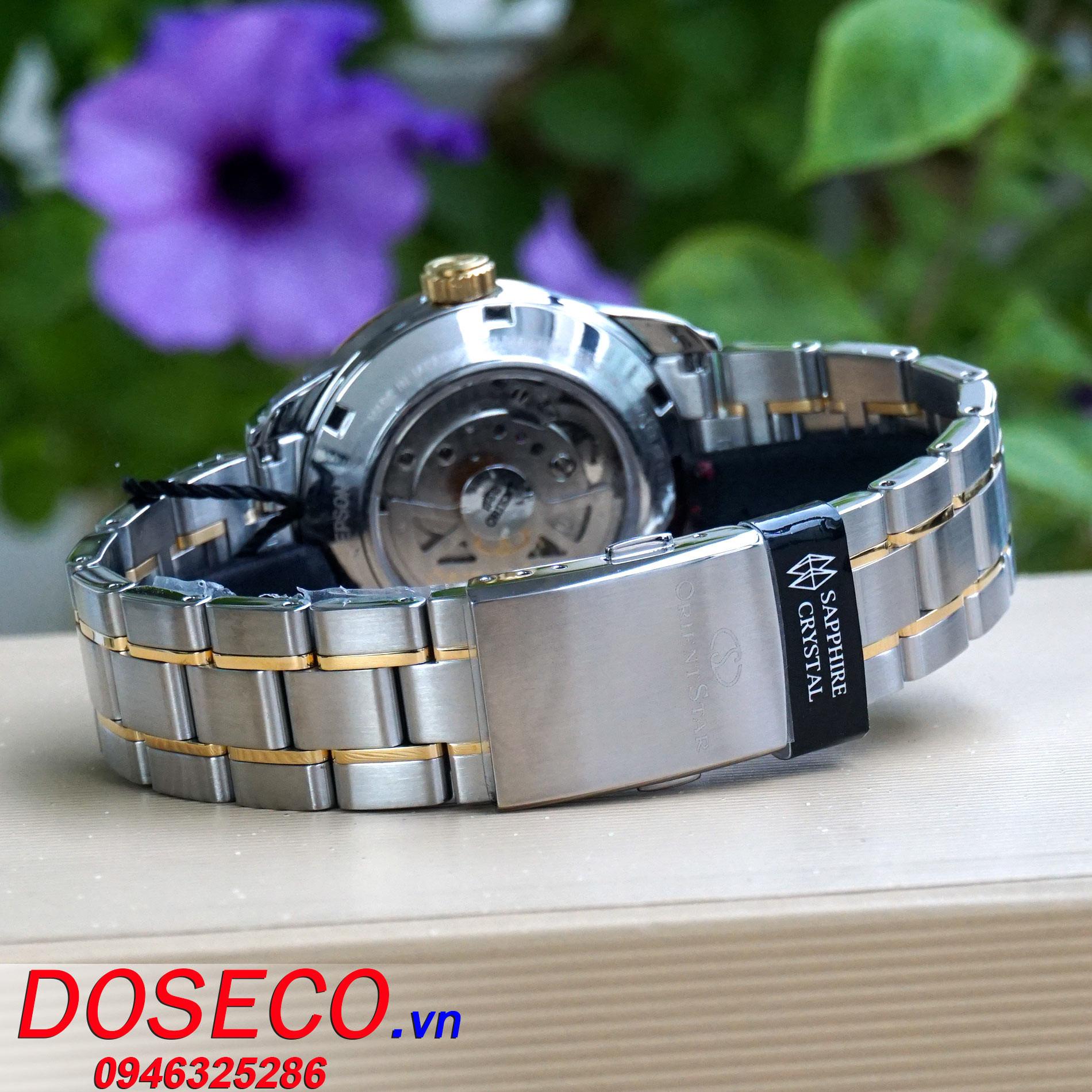 Orient Contemporary RE-AT0004S00B - Orologio Automatico Uomo In Acciaio Inox, Vetro Zaffiro, Semi Scheletrato