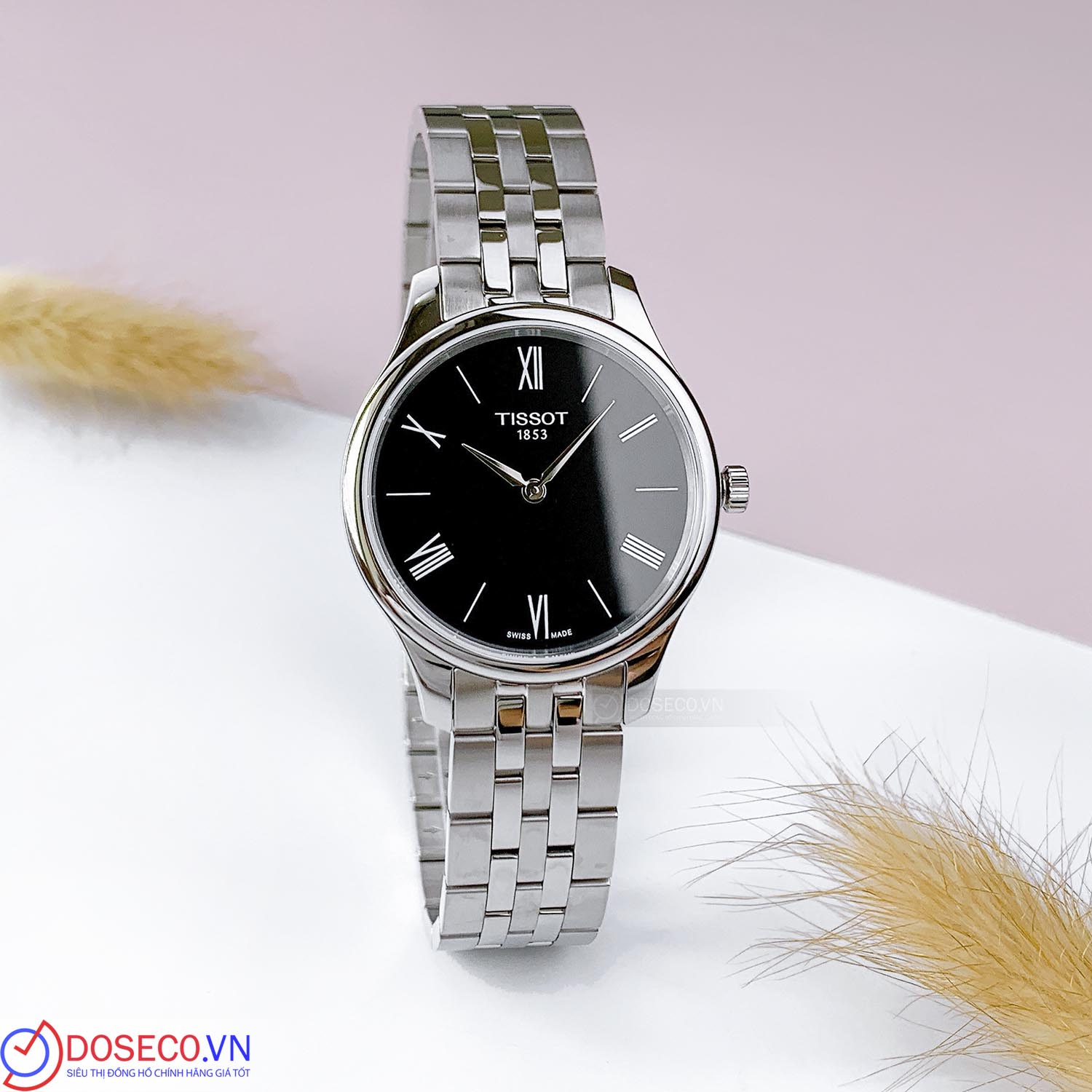 Orologio Tissot Tradition Uomo T063.610.11.057.00 | Quarzo, Acciaio, Quadrante Nero, 42 Mm