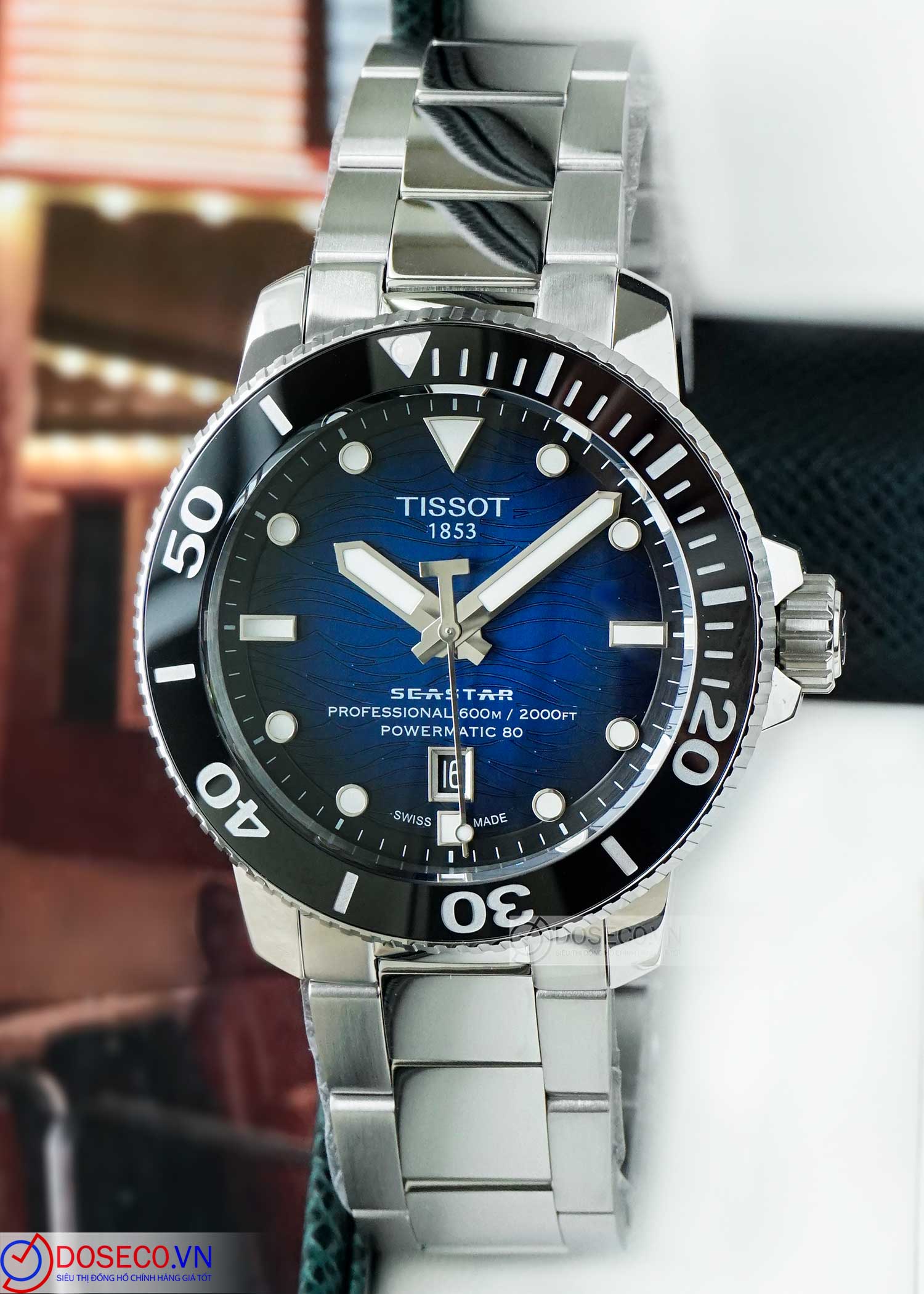 Orologio Tissot Seastar 2000 Professional Powermatic 80 Nero E Giallo Al Miglior Prezzo - Foto 8