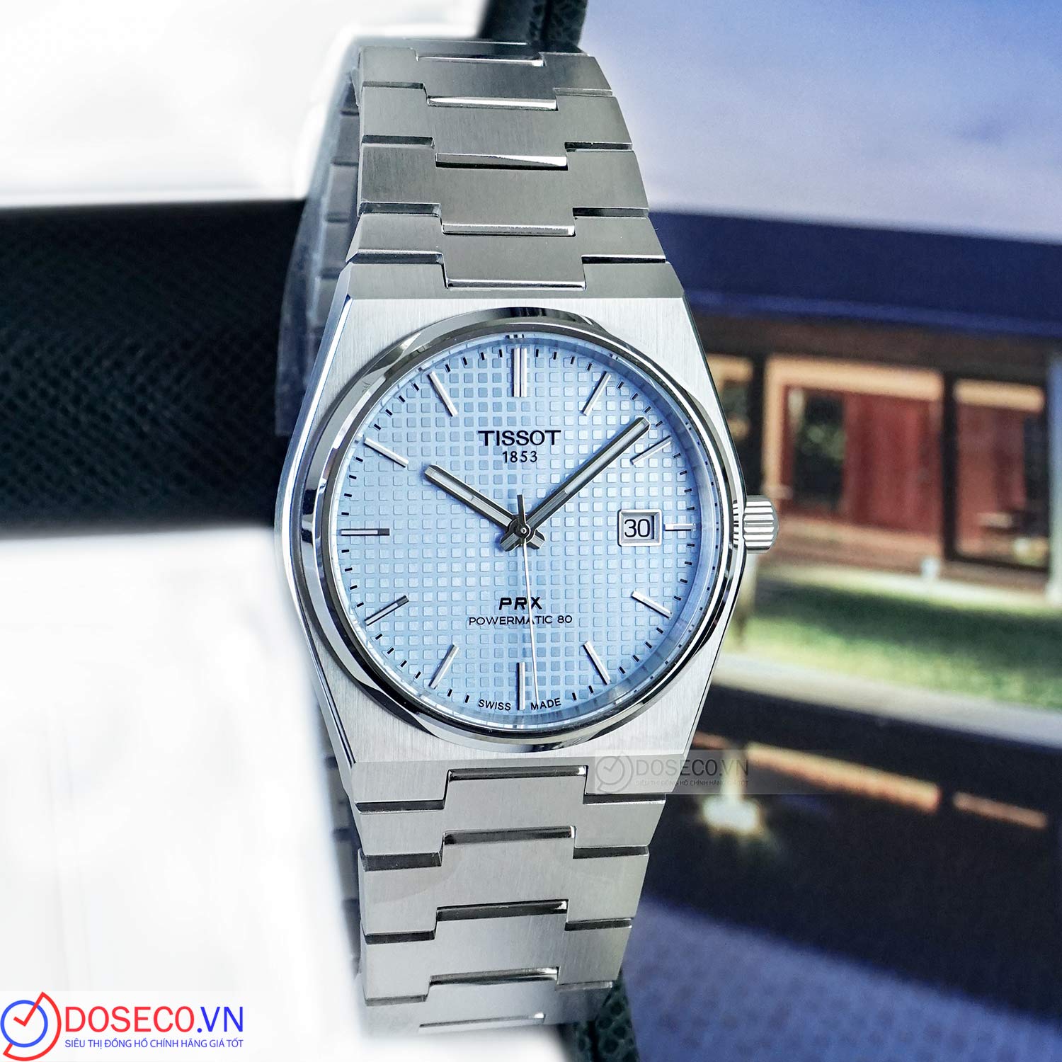 Orologio Uomo Tissot PRX Automatico Verde T137.407.11.091.00 Acciaio - Foto 2