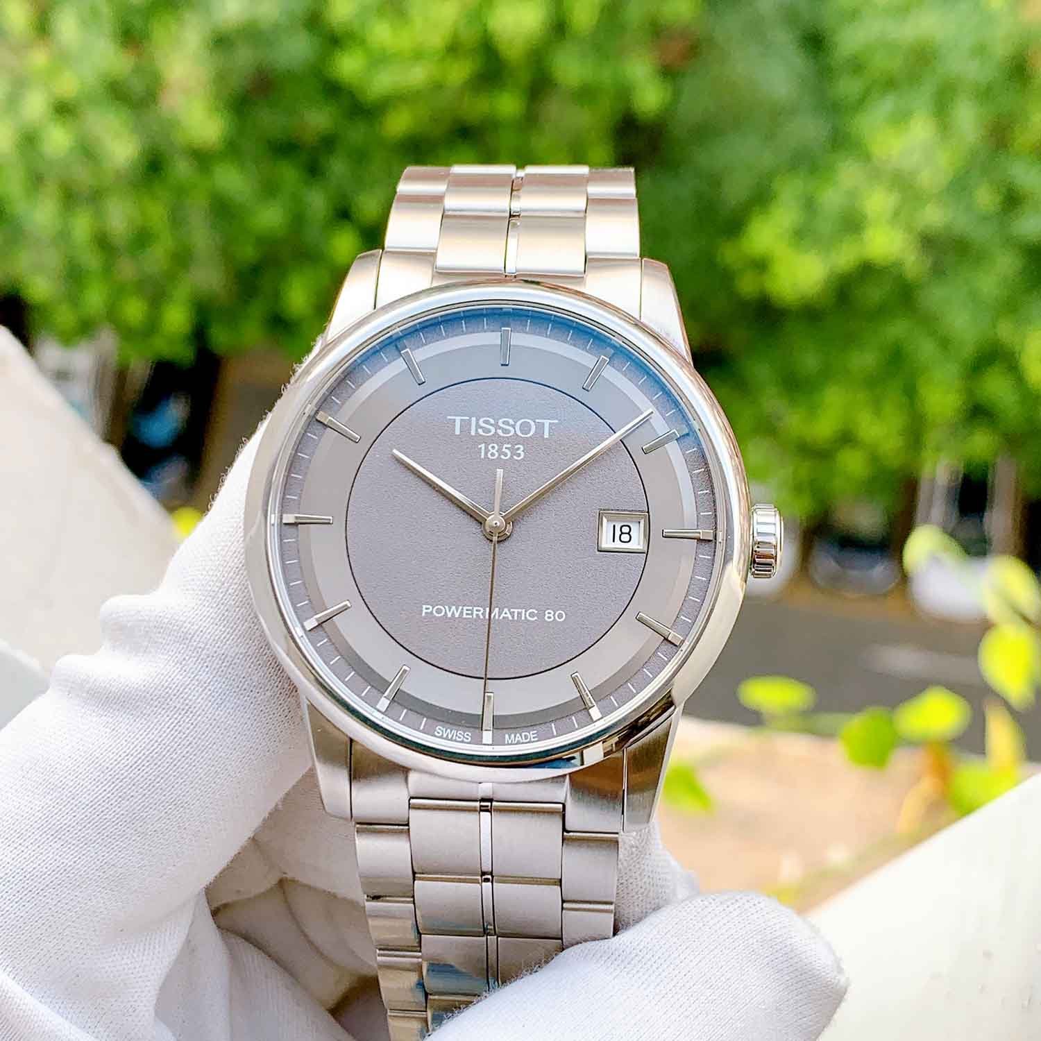 Doseco T0864071106100 Luxury Powermatic 80 Anthracite Dial Men&