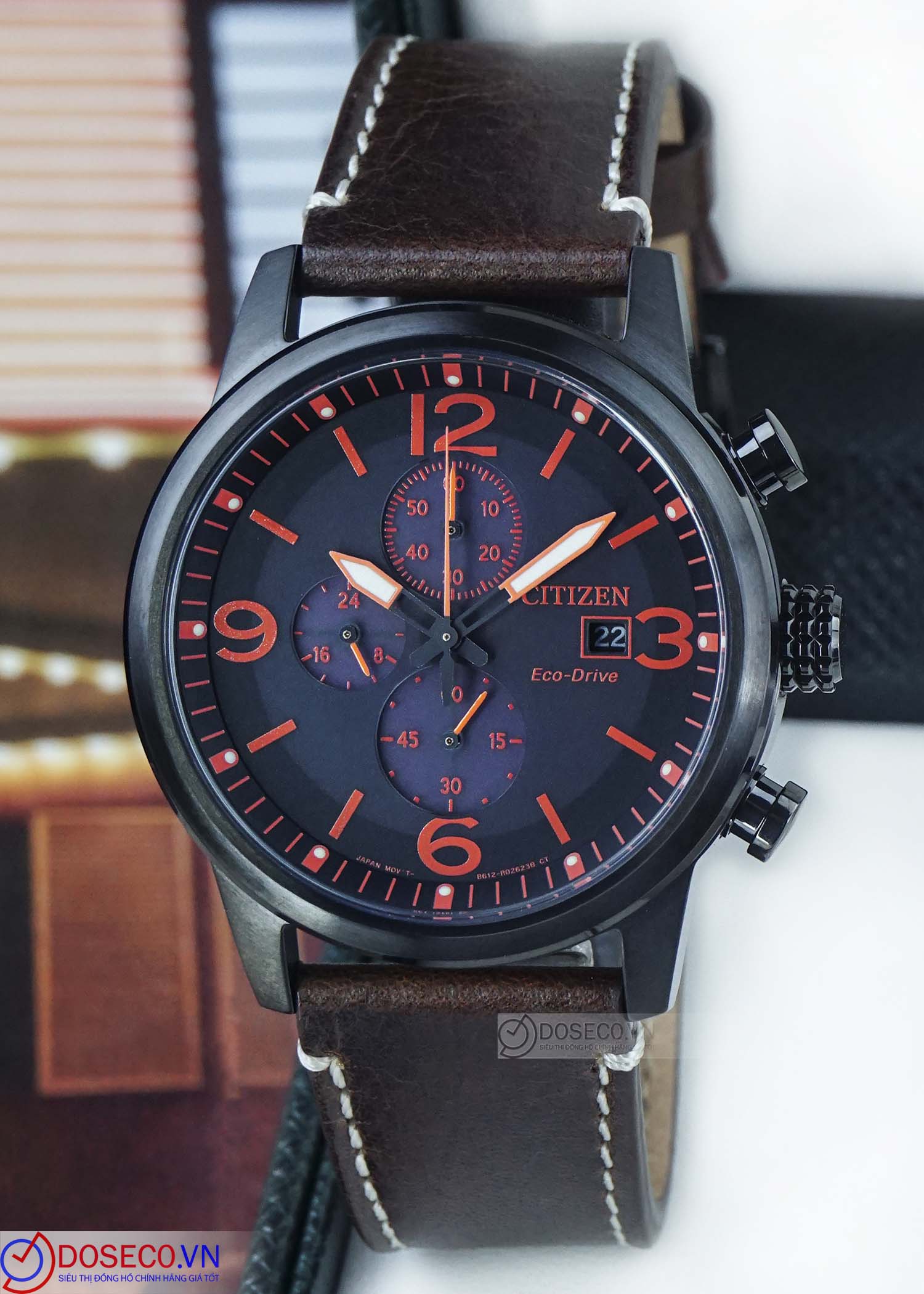 Orologio Citizen Of Collection Nero 43mm Pelle CA0745-11E :: Sorelle Ronco