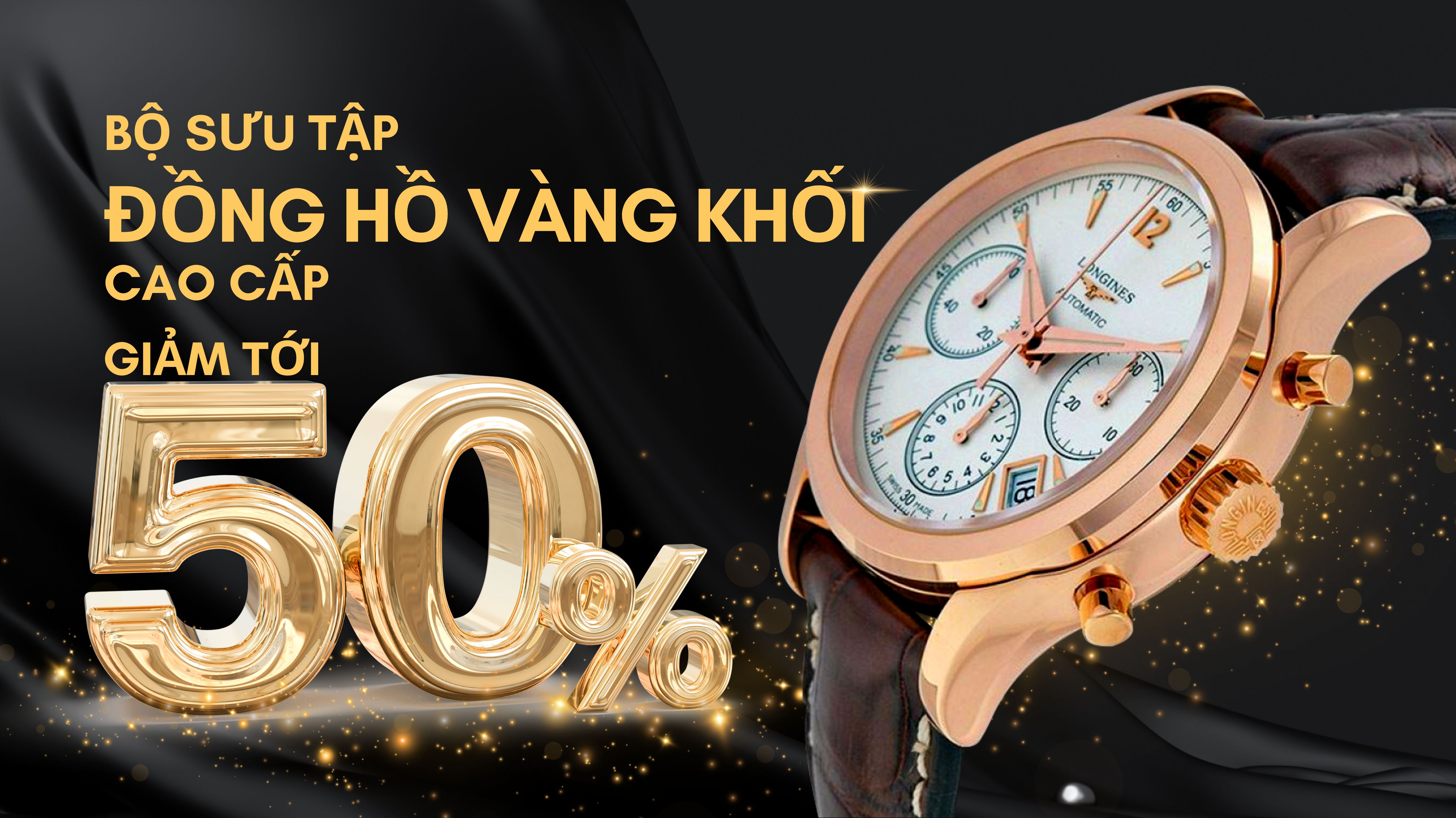 Đồng hồ Vàng Khối cao cấp