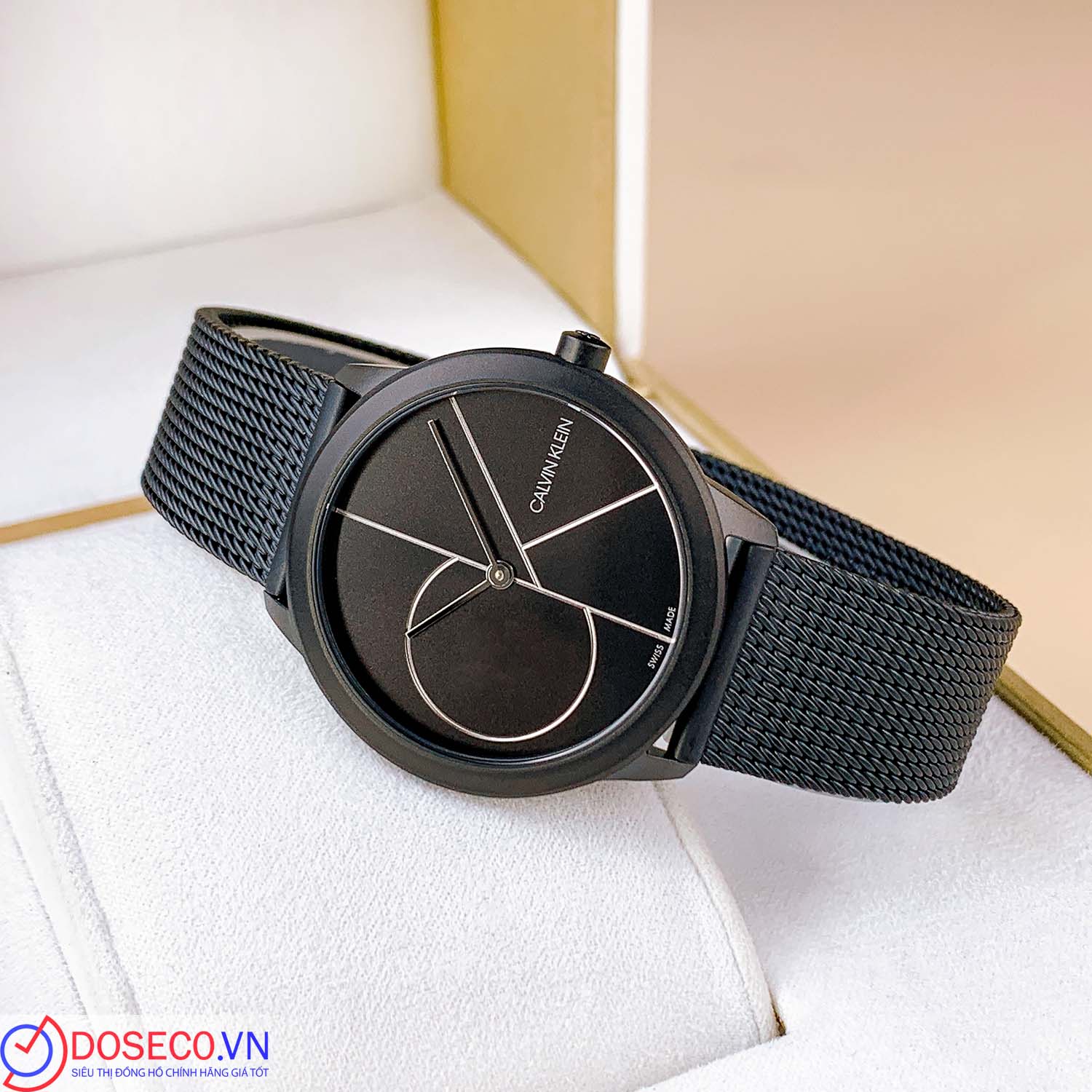 Minimal Quartz Calvin Klein K3m5t451 K3M5T451 קלווין קליין שחור