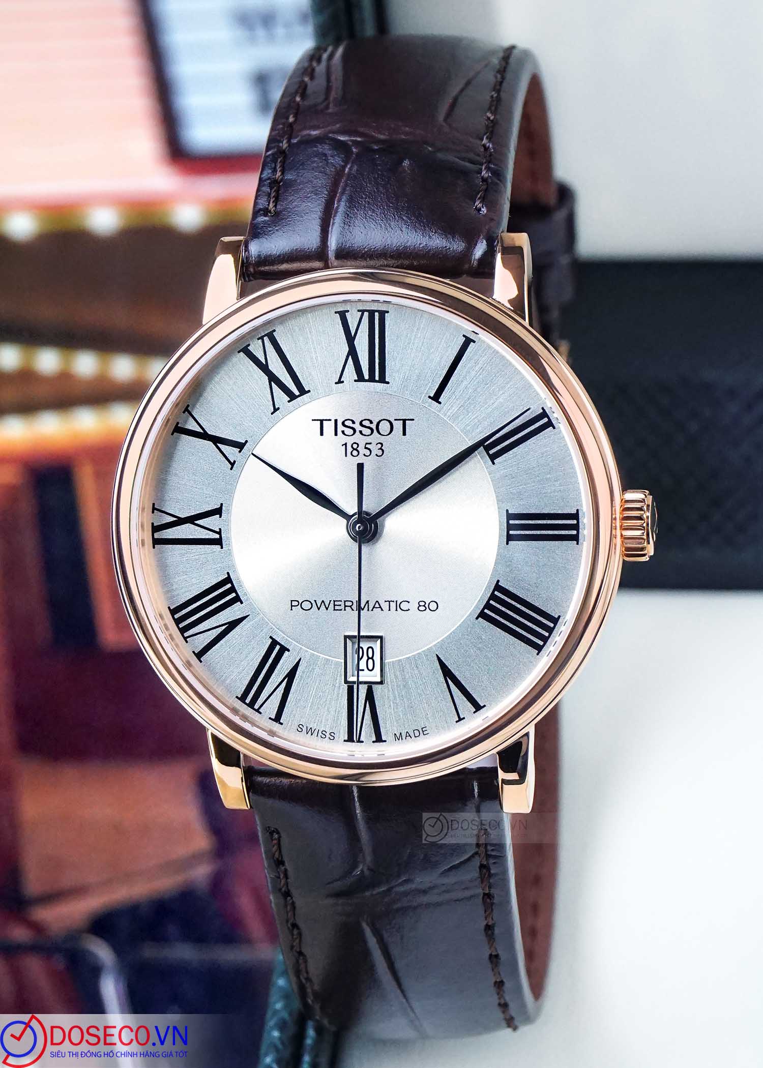 OROLOGIO DA UOMO Tissot PRX Powermatic 80 Quadrante Nero Automatico