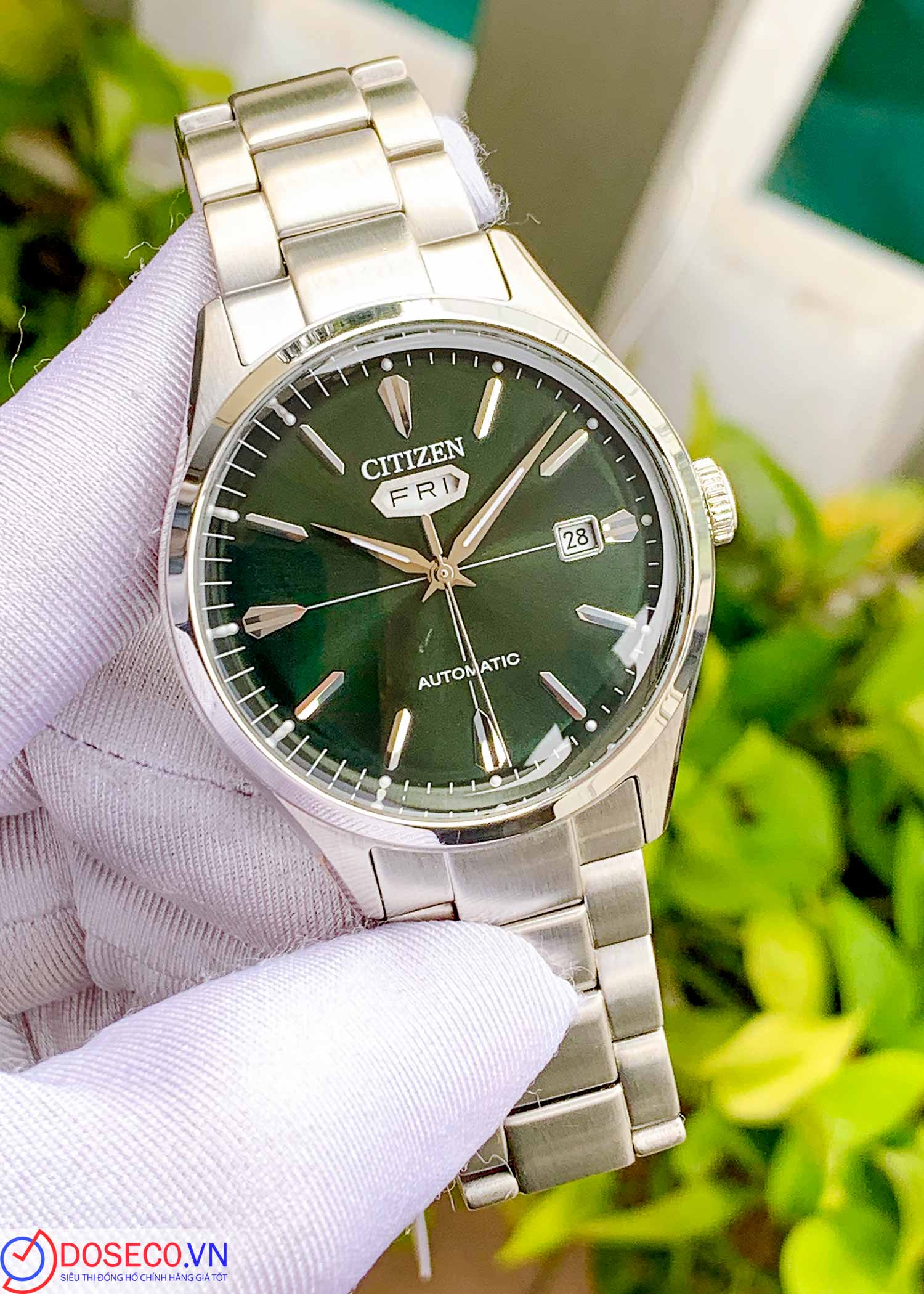 CITIZEN Uomo Automatico Serie C7 Verde NH8391-51X
